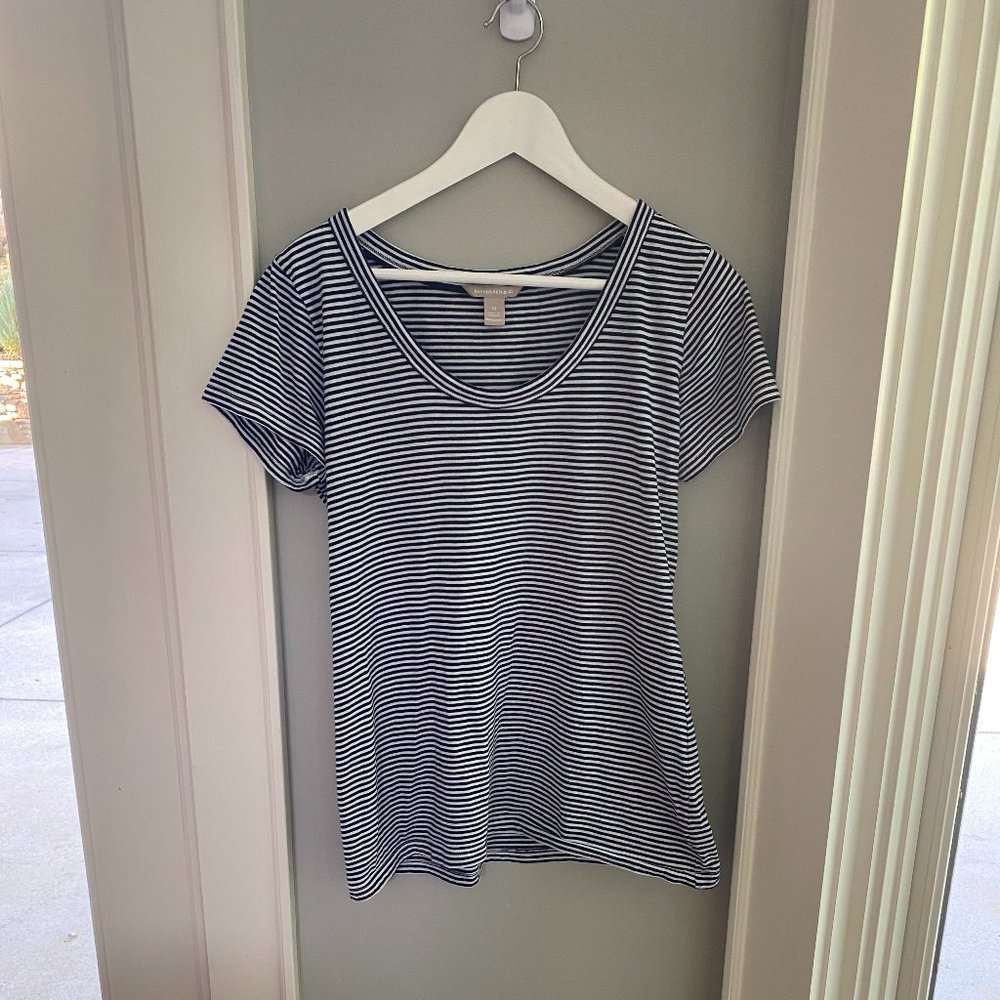 Banana Republic Striped Short Sleeve Tee